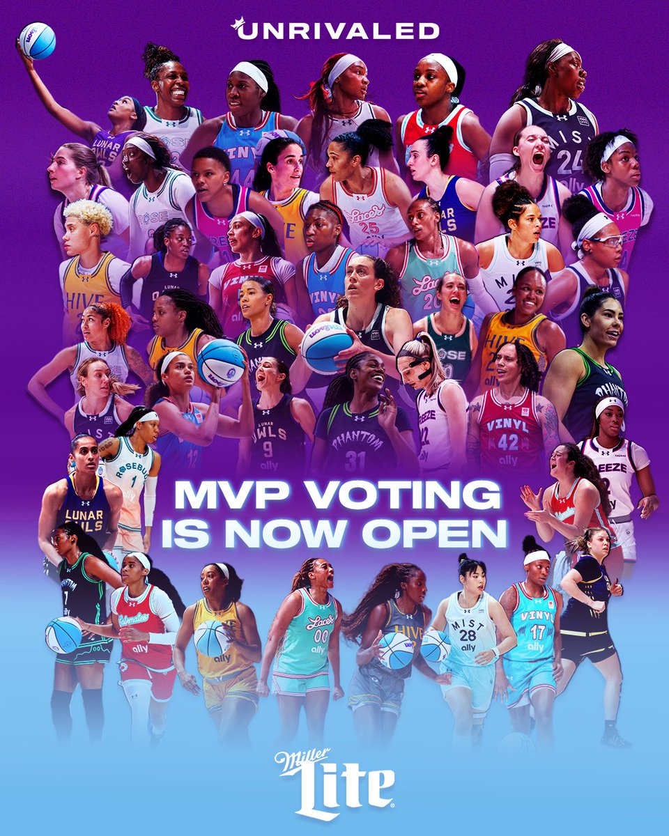 It's almost time to crown the best of the best 🤩 MVP voting it is now LIVE 
unrivaled.basketball/vote/mvp