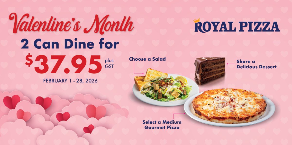 Cold Friday nights = the perfect excuse to stay in ❄️
Check out our Valentine's special. It's delicious, perfect for sharing, and only here until February 28th.