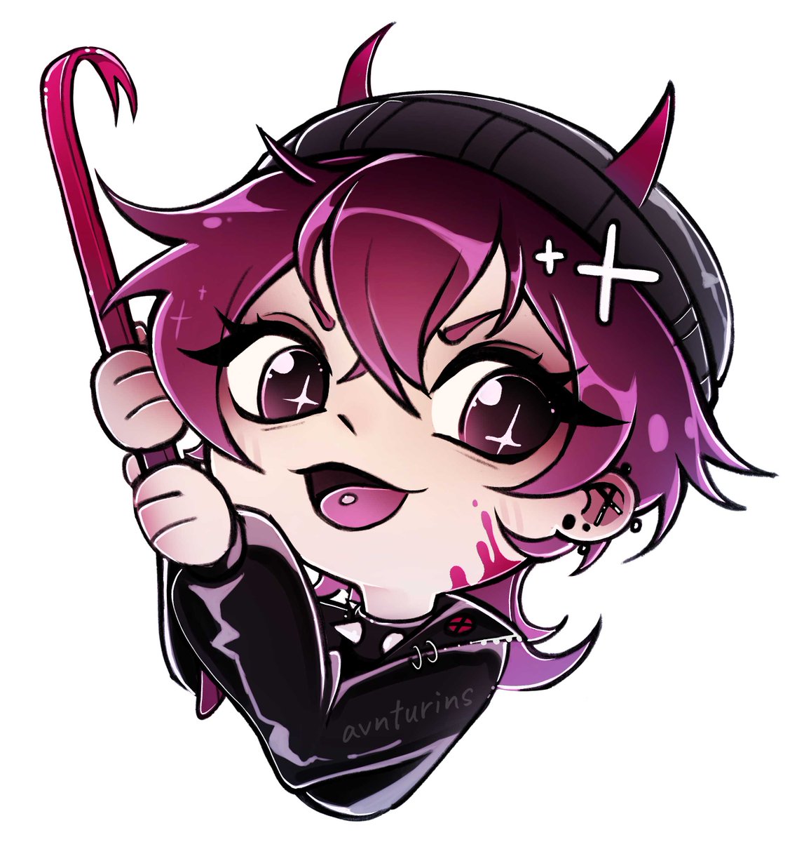 avnturins's tweet image. i also made some little guys 🫶 #killerchat #ronin #tkatb #tkatb_vn