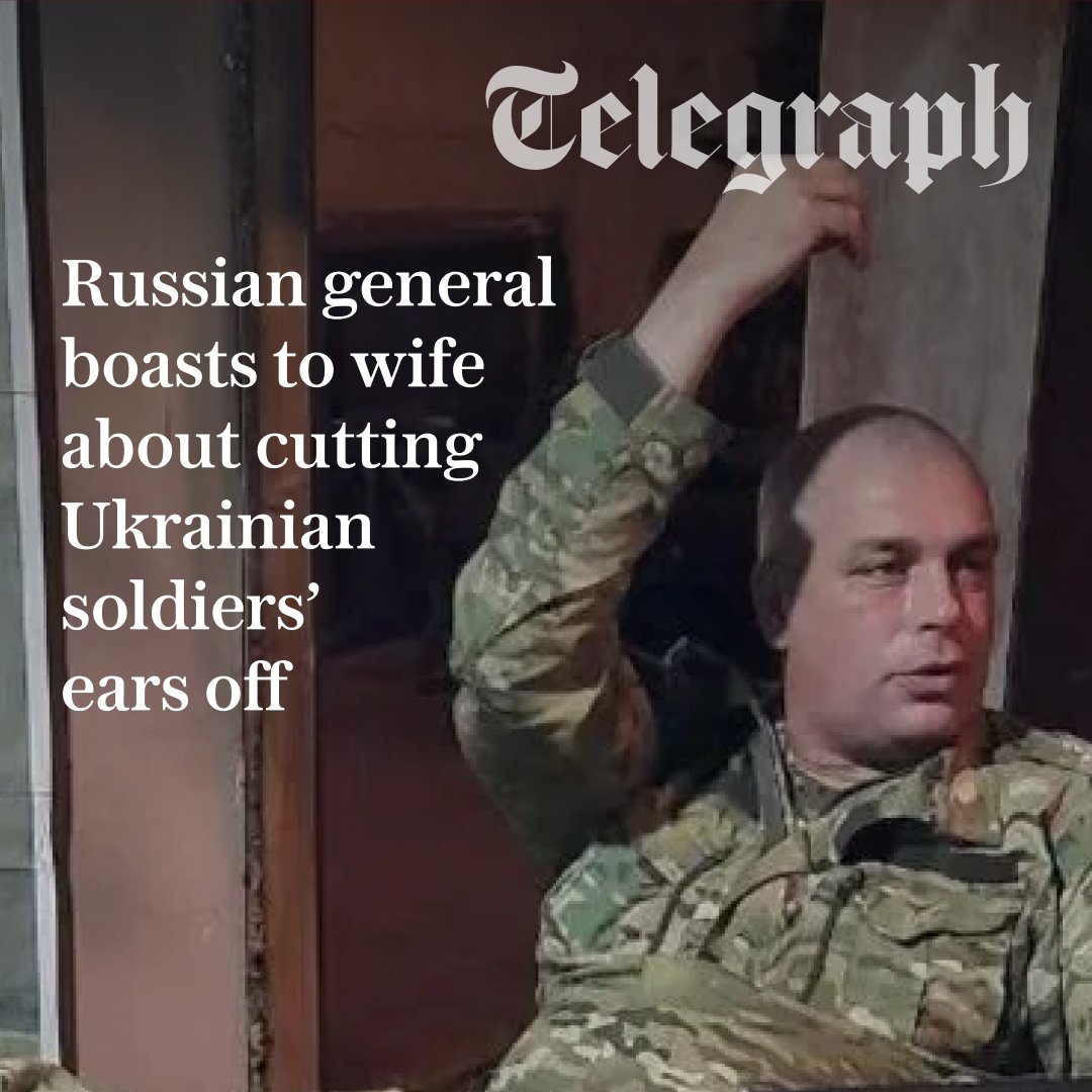 🇺🇦 A decorated Russian general boasted about torturing and murdering captive Ukrainians in private messages revealed by journalists

Read the full story ⤵️
telegraph.co.uk/world-news/202…