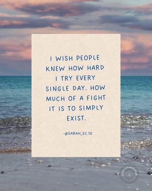 globetrotteri's tweet photo. every single day. How much of a fight it is to simply exist."
Credit: Sarah_SC.10
#MySeveralWorlds #ChronicTruths
#ChronicallyComplex #TheChronicLife https://t.co/jFqzqPao1A