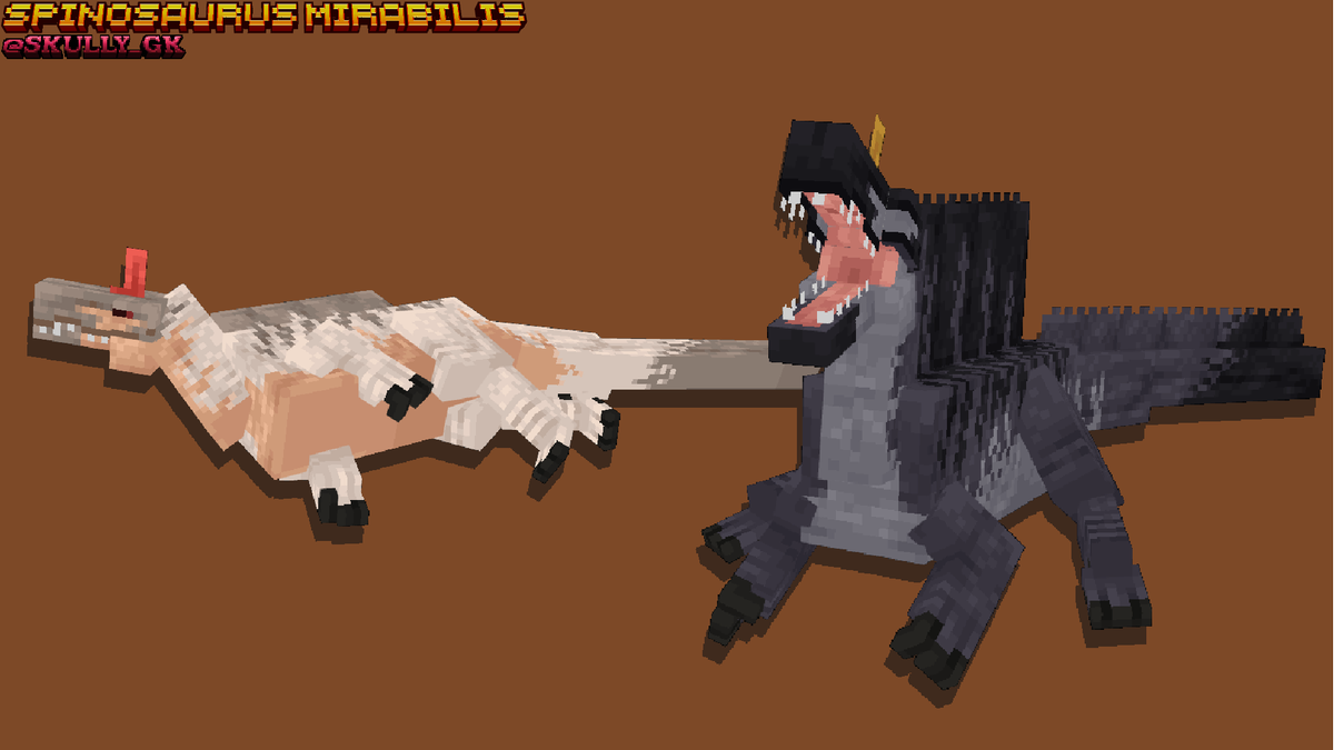 skullygk's tweet photo. i just had to do it (ill do a more natural color take someday)
#blockbench #minecraft #minecraftmobs #spinosaurus #fossilfriday #dinosaurus #paleoart https://t.co/9HcBV1R7Tv