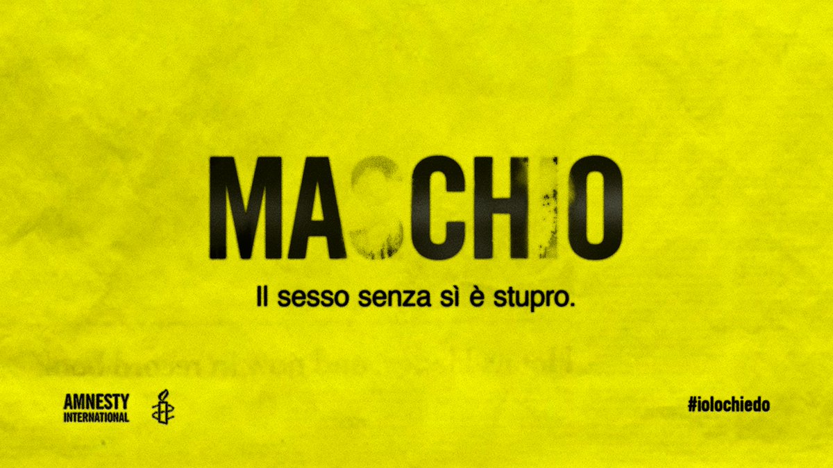 AmnestyCuneo's tweet photo. Rilanciamo la campagna #IoLoChiedo per dare ancora maggiore forza al messaggio che mette al centro rispetto, libertà e autodeterminazione e per ribadire in modo semplice e diretto che "il sesso senza sì è stupro". Leggi: https://t.co/HHlSnttpq2
@amnestyitalia @AmnestyPiemonte https://t.co/LJMzCHRUAN