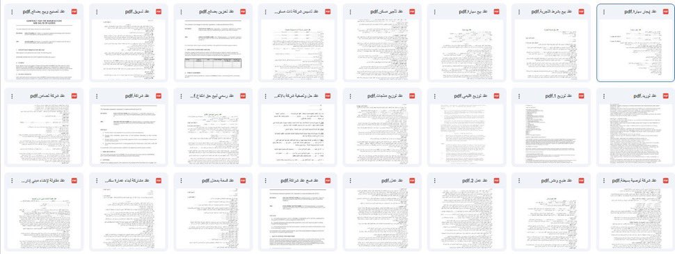 في الرابط نماذج عقود جاهزة تقدر تستخدمها
وتعدّل عليها حسب مشروعك، ويفضّل تراجع
البنود قبل الاعتماد من النماذج :

عقد تأسيس، عقد شراكة، عقد تسويق، عقد عمل
عقد عمولة ، عقد توريد ، عقد توزيع ، عقد تأجير
عقد  بيع ، عقد مقاولة ، عقد  وساطة ، عقد هبة

drive.google.com/drive/folders/…