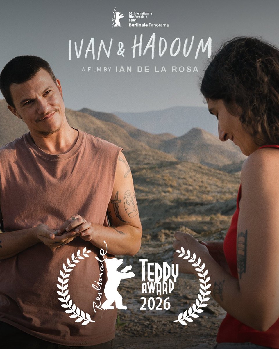 Avaloncine's tweet photo. 🍅 IVÁN &amp; HADOUM gana el mítico Teddy Award en la @berlinale.

“Amarnos profundamente y amarnos a nosotrxs mismxs es un acto político. Amar es resistir.” -  Ian de la Rosa https://t.co/LKknRAzBJA