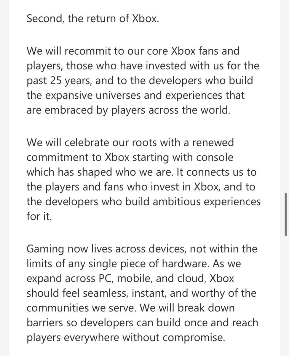 I am intrigued, can’t wait to see how this new era of Xbox goes. New leadership is something i’ve often mentioned Xbox needed. I hope the IP is well handled and that these iconic franchises continue to grow.