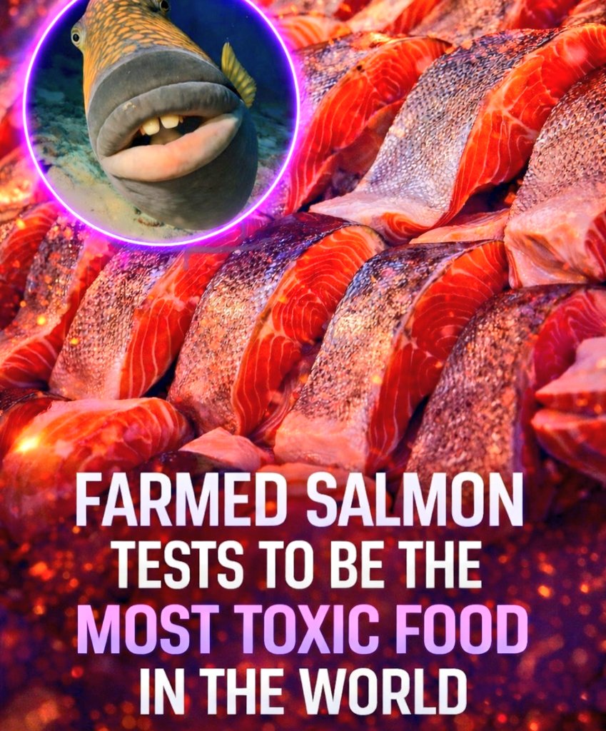 Frank_Snipe's tweet photo. If people knew what’s in most farmed salmon, they’d call it toxic, not healthy food. Choose wild-caught or skip it and protect your body + oceans. #farmedfish #salmon #health #ocean https://t.co/QdGwvZRh93
