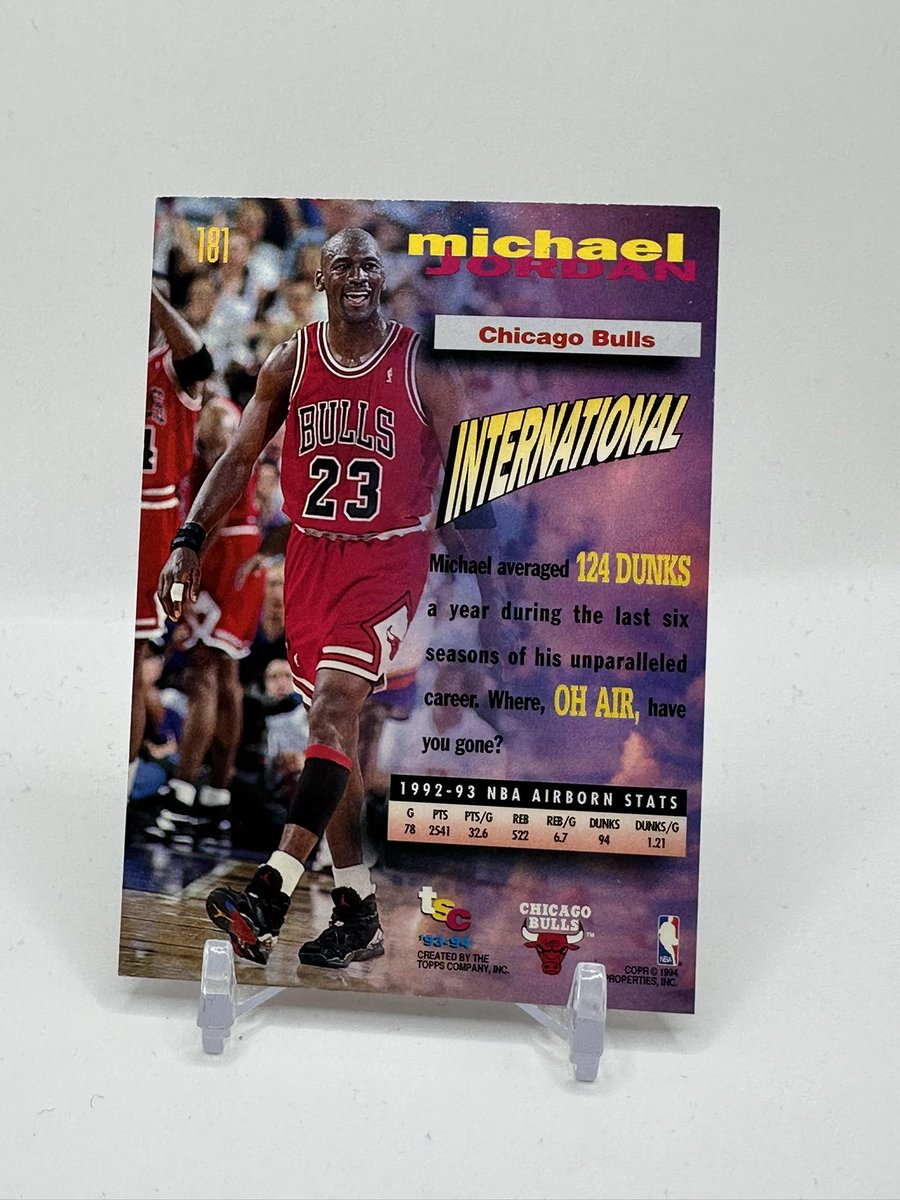 oldmanstylecard's tweet image. Michael Jordan PC: 1993 Topps Stadium Club Michael Jordan Frequent Flyers NBA Finals Winner! You don’t see this one often and had to have it. My MJ collection is growing! So many cool variations! Happy Friday! #michaeljordan #cards #cardcollecting #cardcollector #90skid