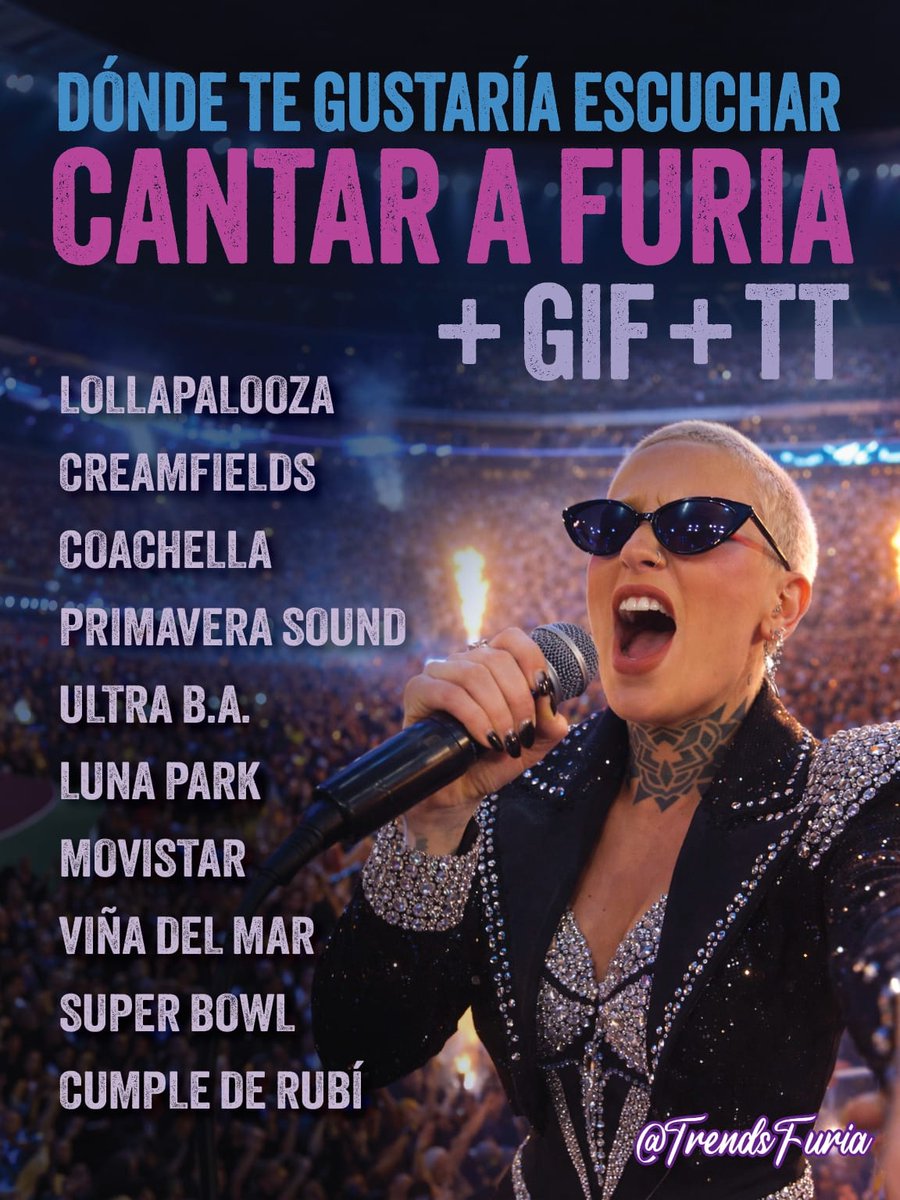 🔥HORA DE SOÑAR🔥

En la imagen están los escenarios… 👀Pero sólo UNO puede ganar 🏆

💬 Comentá tu elección
💭 Con qué tema te gustaría que arranque el ShOw?

El comentario con más likes se lleva ABSOLUTAMENTE NADA😏

Objetivo:
🗣50 comentarios, RT y MG

#FuriaEnViña
#Viña2026
