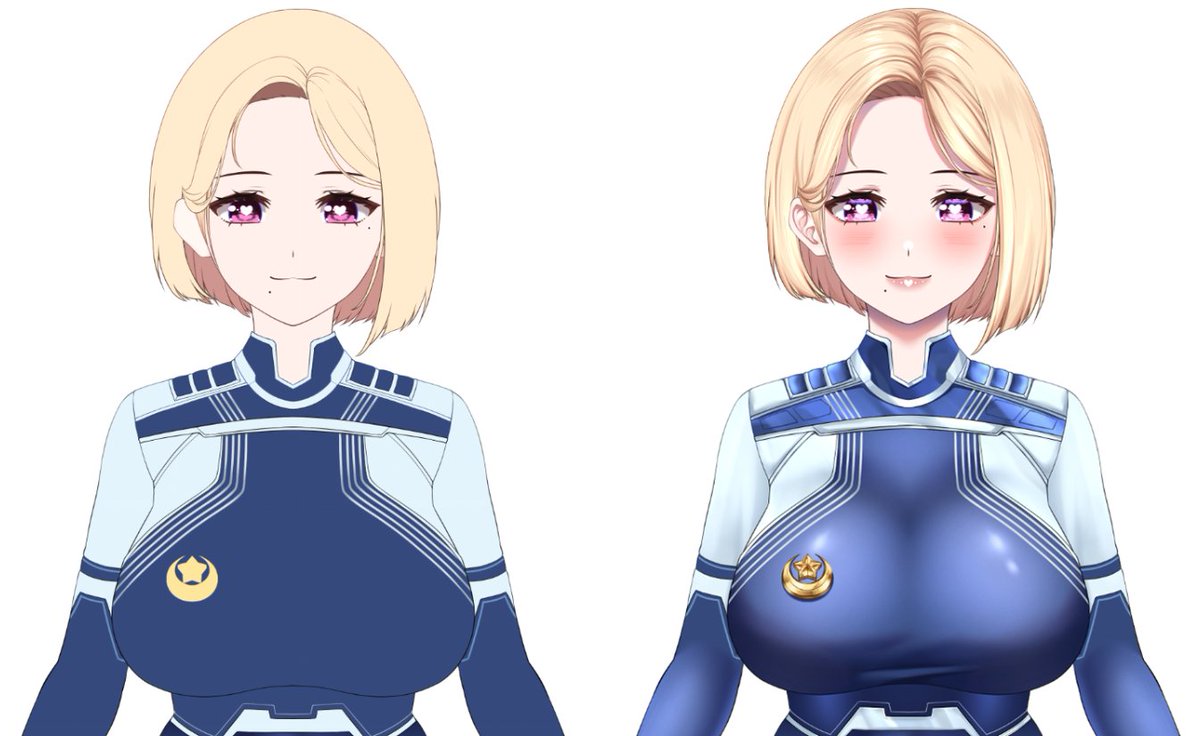 Draft vs Render ☺️✍️

 #vtubermodel #Vtubers