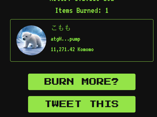 I'l keep doing buy back and burning and wait for <a href="/ogaaquariumgao/">男鹿水族館GAO【公式】</a> to respond so i'll send them the fees