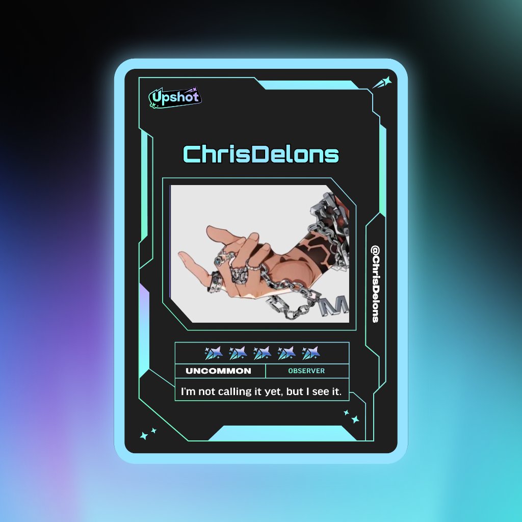 ChrisDelons's tweet photo. Just ripped my Predictor Card!

Ready to claim instant cash prizes, free packs and more.

Welcome to Prediction Play on @upshot_cards

Your turn
https://t.co/QG6ehvarbG https://t.co/WUrtyOXGg2