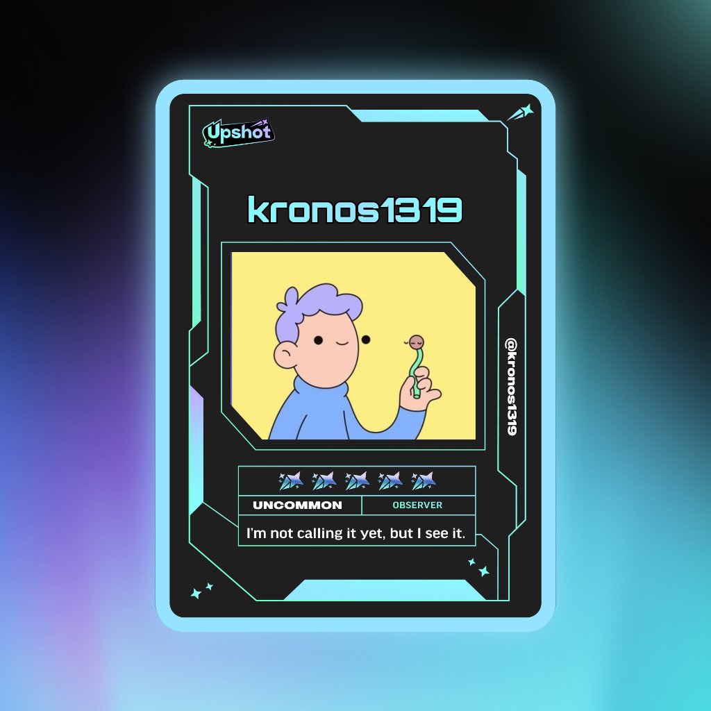 kronos1319's tweet photo. Just ripped my Predictor Card!

Ready to claim instant cash prizes, free packs and more.

Welcome to Prediction Play on @upshot_cards

Your turn
https://t.co/PDz7zARKPF https://t.co/ReWOADbyMI