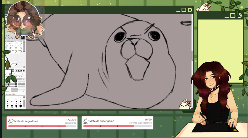 Holaaaaaa ando en directo si te quieres pasar a ver como dibujo con musica de fondo :3  twitch.tv/cronyunu #twitcharte #twitchart #arte #streamart