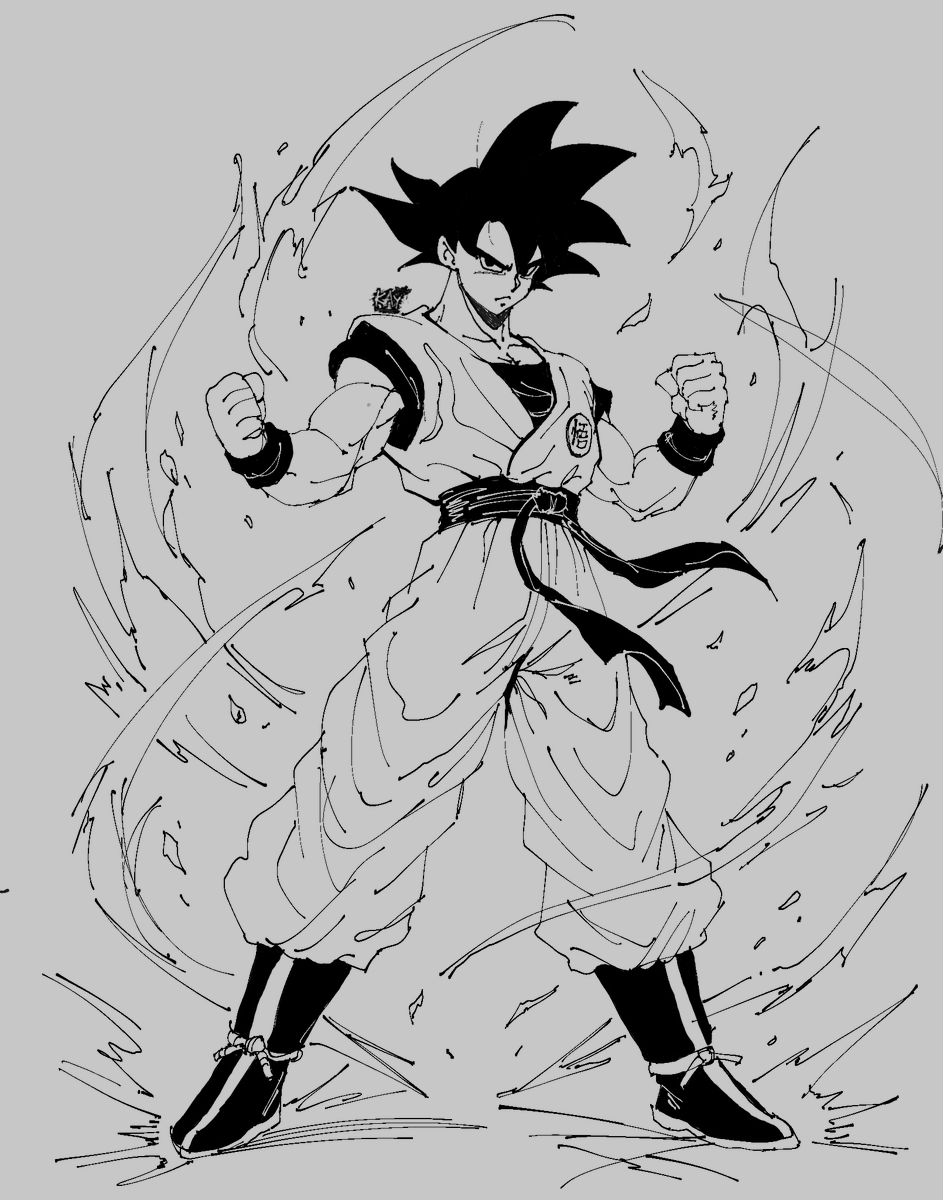 GinraStandsBy's tweet image. RT @Kay_init_bruv: Goku Sketch