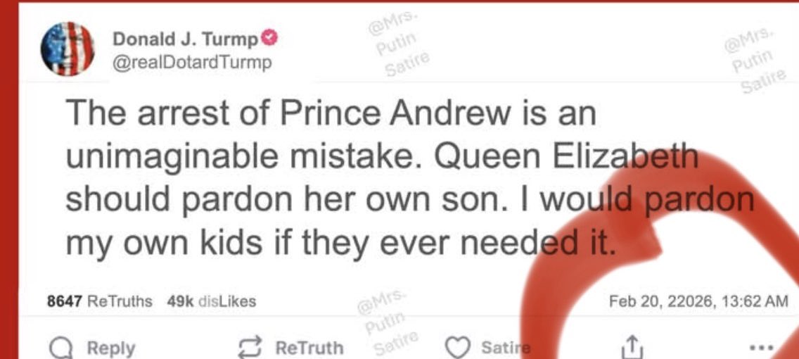 Nunca hei de entender por que é que as pessoas se dedicam a fazer fake news destas sobre o Trump. Malta, ele já diz coisas inacreditáveis sozinho, não é preciso inventar (e, já agora, não nos ponham em 22026).