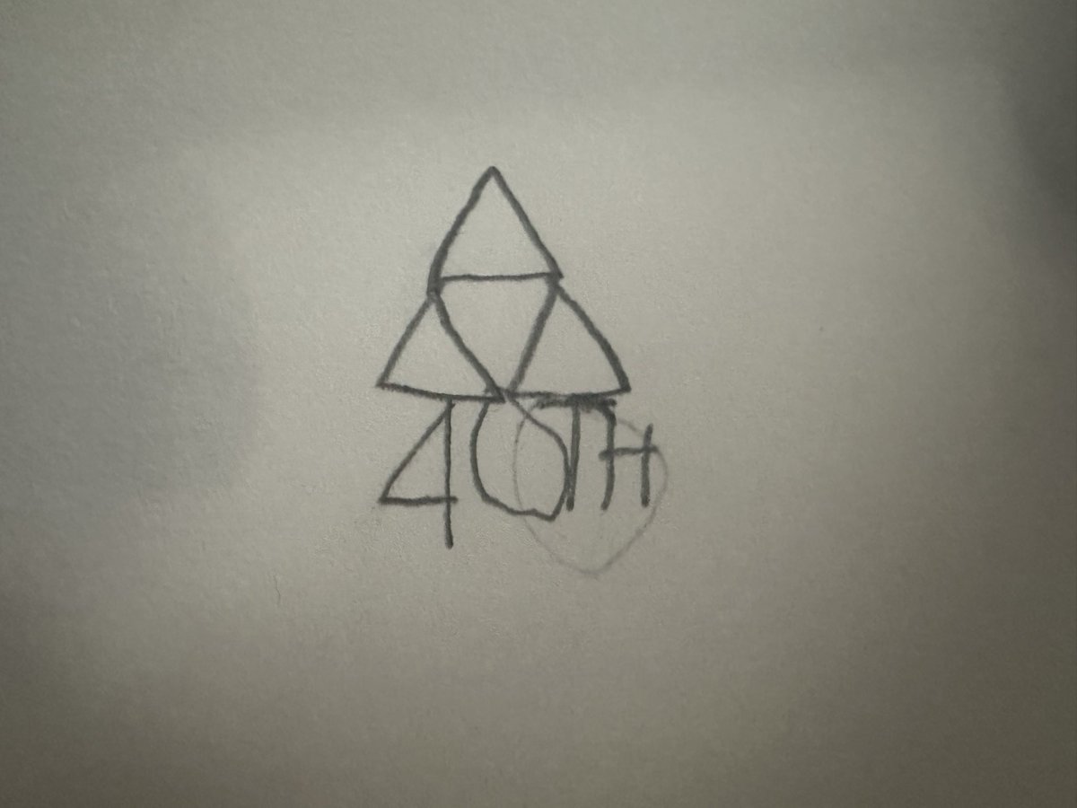 Here’s my 40th Anniversary Zelda Logo drawn by me.