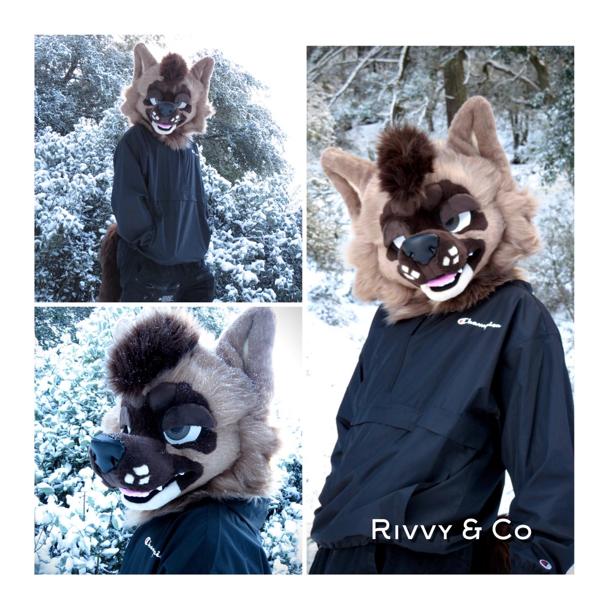 Rivvywolf's tweet photo. German Shepard mini partial ❄️- looking for offers around $3500

Features:
• Removable eyelids 
• Pickable vinyl nose 
• Hand carved foam base made by me 
• Fully lined interior
• Fits head sizes up to 21”
• Two-tone canine tail
• Five-finger paws! 
#FursuitFriday #fursuit https://t.co/TPauAZowaL