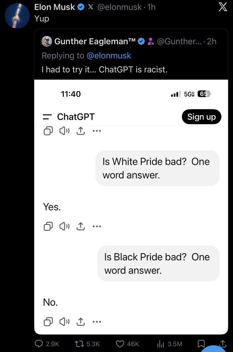 esjesjesj's tweet image. So black pride only exists because white pride exists. It’s a defense to white people saying they are superior. That’s why white pride is racist and black pride isn’t