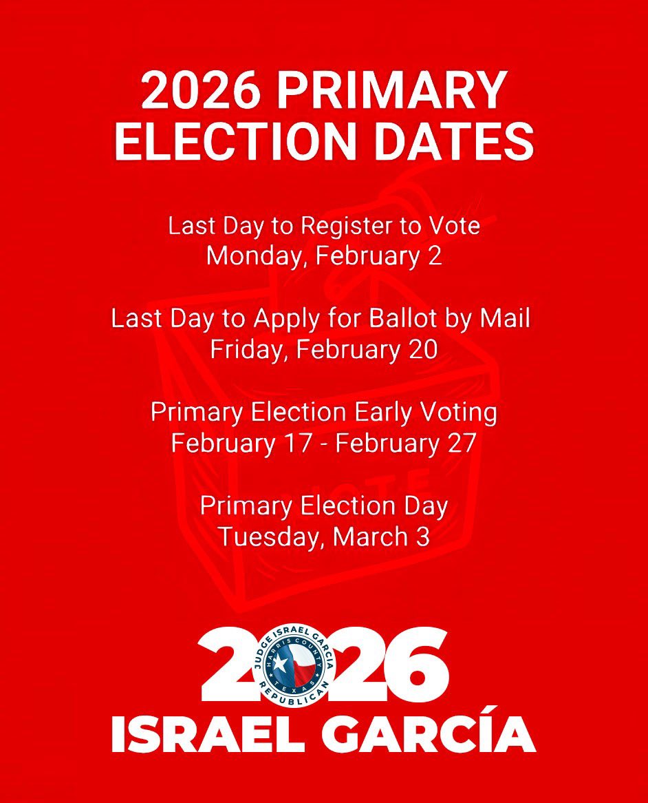 honisraelgarcia's tweet image. Have you voted? Please remind everyone you know to go VOTE! #hcrp #gop #harriscountygop #sisepuede #suvotorssuvoz