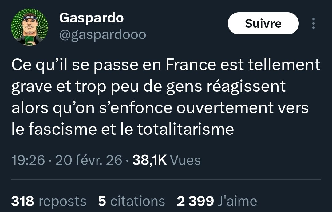 Les gauchistes qui hurlent au "fascisme" alors qu'ils viennent de tuer un mec de droite à coups de pied dans le crâne c'est un peu comme les musulmans qui hurlent à l'islamophobie après un attentat islamiste. Le culot et l'indécence de ces gens c'est quand-même un truc de fou.