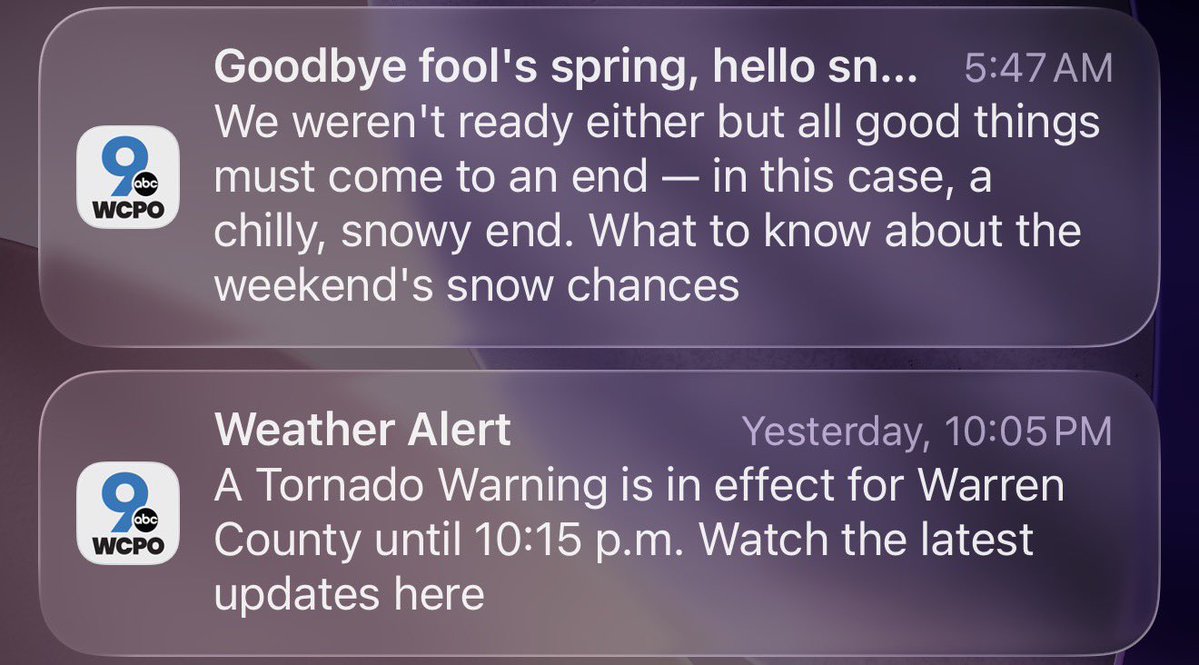 We’ve had our windows open for a few days now and only closed them for the severe thunderstorm last night. 
I guess we should close them for the snow. 🙄