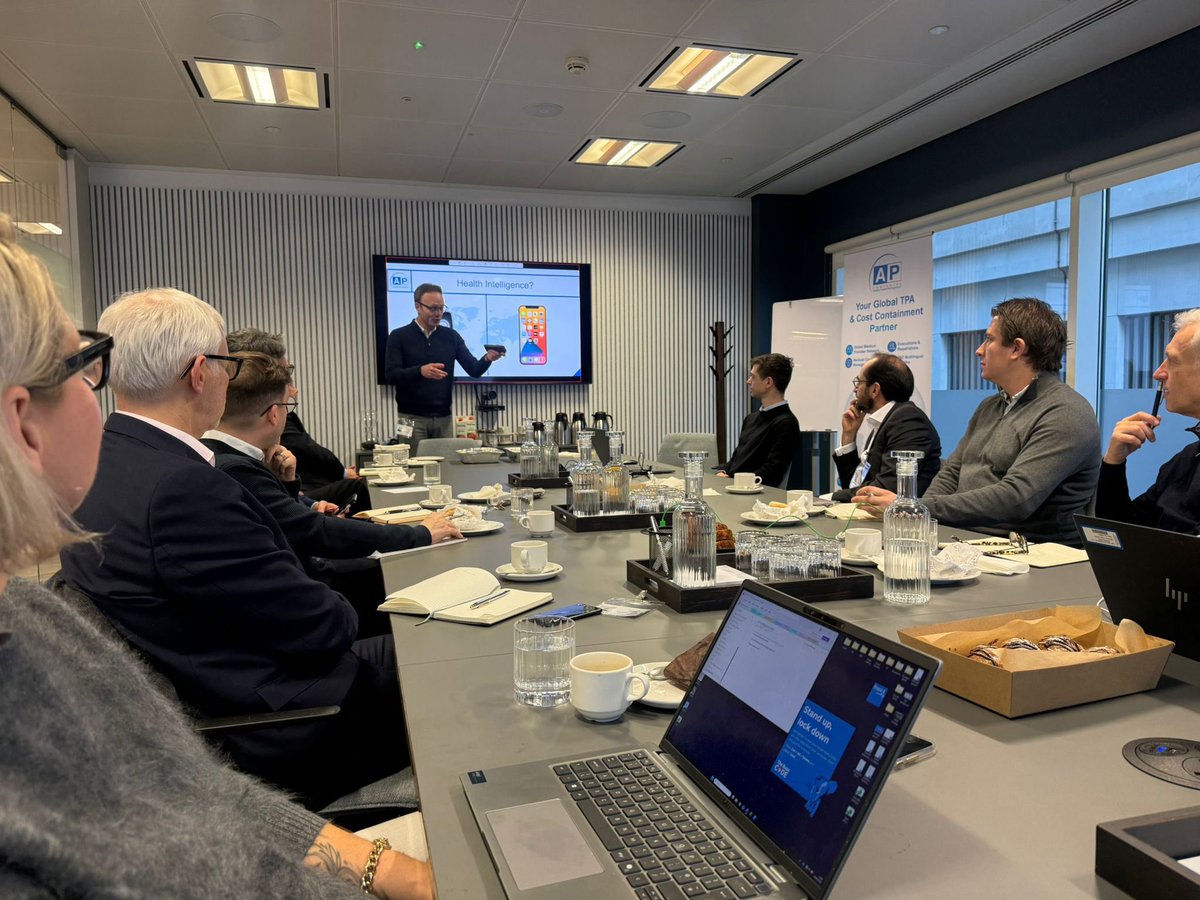 APCompaniesGS's tweet photo. Earlier this month in London, AP Companies met with senior insurance leaders to discuss rising medical inflation and cross-border cost pressures.
We’re developing a new health intelligence framework.
Launching Summer 2026.
More soon.
#MedicalInflation #IPMI #HealthIntelligence https://t.co/Kc8N1d3G3l