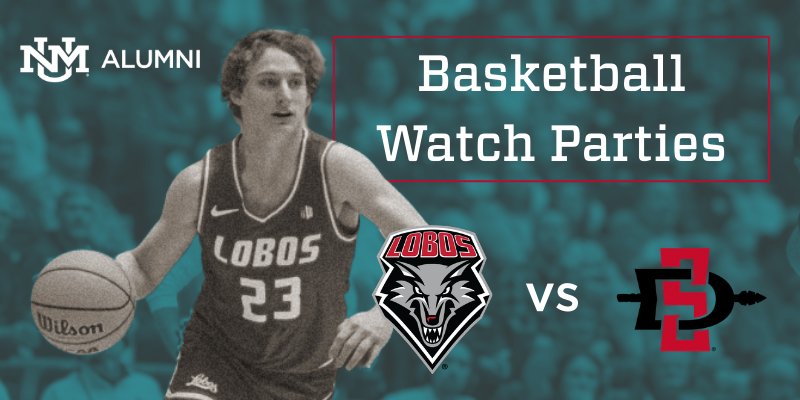 UNMAlumni's tweet photo. UNM men's basketball hosts SDSU for the final time as Mountain West rivals, and we’re bringing the action to East Coast Lobos!
Cheer on the Cherry &amp; Silver at UNM Alumni watch parties on Feb. 28.
Visit https://t.co/reyF5bRk7v for locations and details. 
#GoLobos #UNM #UNMAlumni https://t.co/QDpVDidsWd