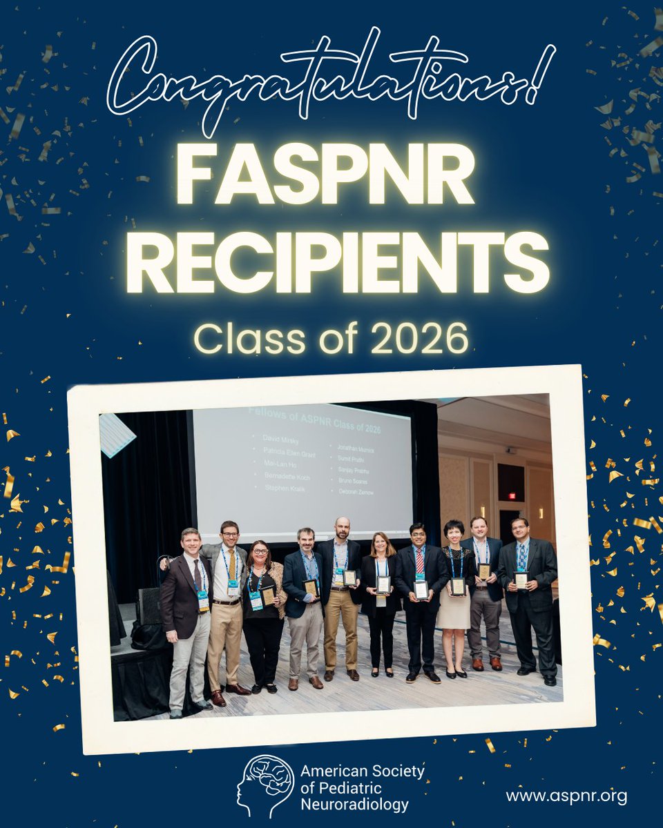 American Society of Pediatric Neuroradiology tweet media