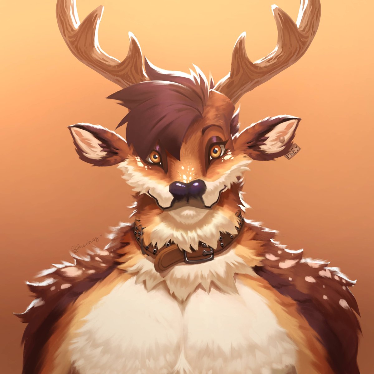 Assohiug_'s tweet photo. Bust portrait for @EvoTheDeer ^^ https://t.co/TTmSA8NrnV