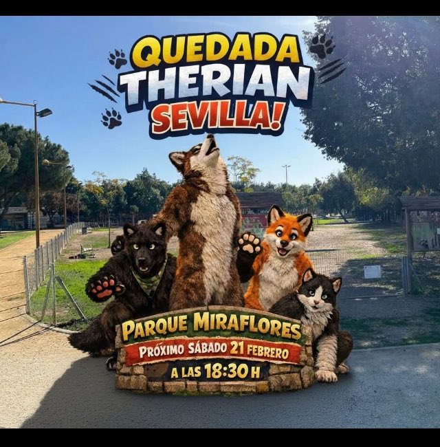 SONIABAEZ9's tweet photo. Me han mandado este anuncio de una quedada #therian en #Sevilla y solo espero que sea una broma o algo asi 🤦‍♀️ #estamostontos https://t.co/fCrKW7w1B4