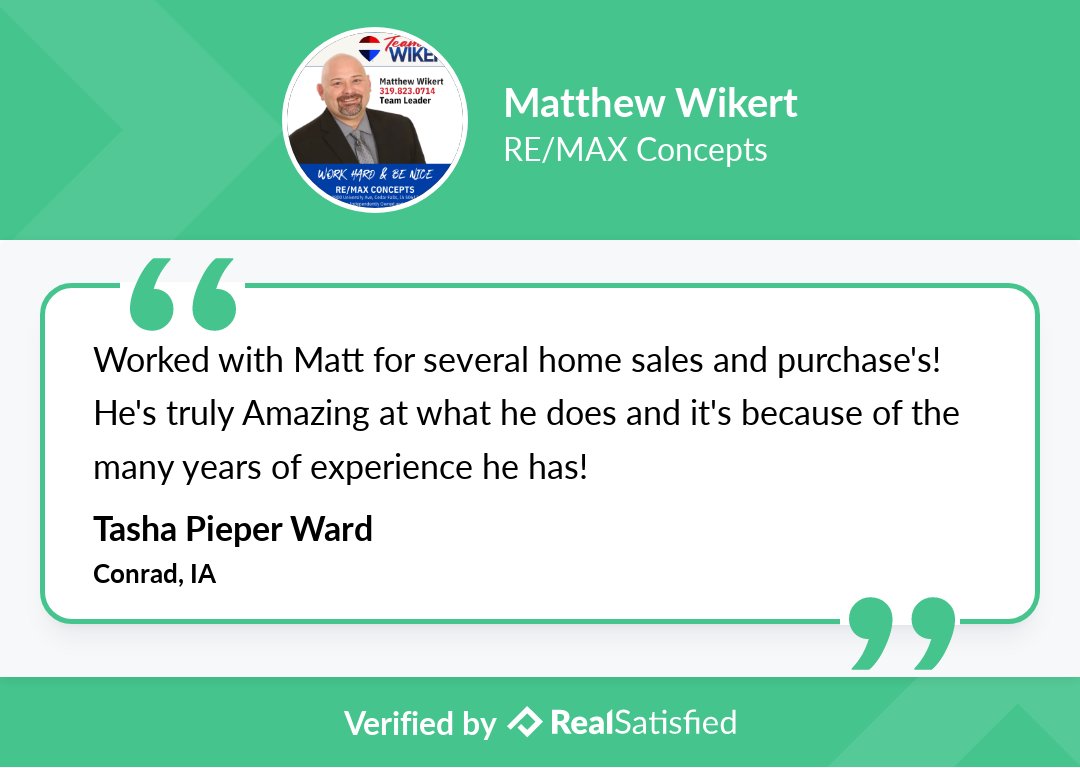 MWIKERT1's tweet photo. I'm always thrilled when a happy client expresses their happiness. https://t.co/QWUu9KLQAw via @realsatisfied https://t.co/H3Sg3STB7E