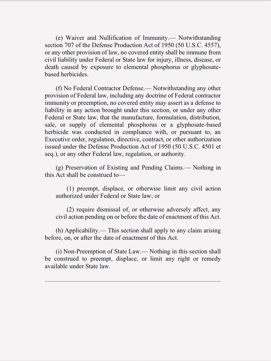 I introduced the No Immunity for Glyphosate Act.

Thank you <a href="/chelliepingree/">Congresswoman Chellie Pingree 🇺🇸🇺🇦</a>, <a href="/RepBoebert/">Rep. Lauren Boebert</a>, <a href="/RepNancyMace/">Rep. Nancy Mace</a>, <a href="/RepRoKhanna/">Rep. Ro Khanna</a> for sponsoring.

If we’re Making America Healthy Again, government shouldn't be promoting glyphosate and providing liability immunity for corporations making it.