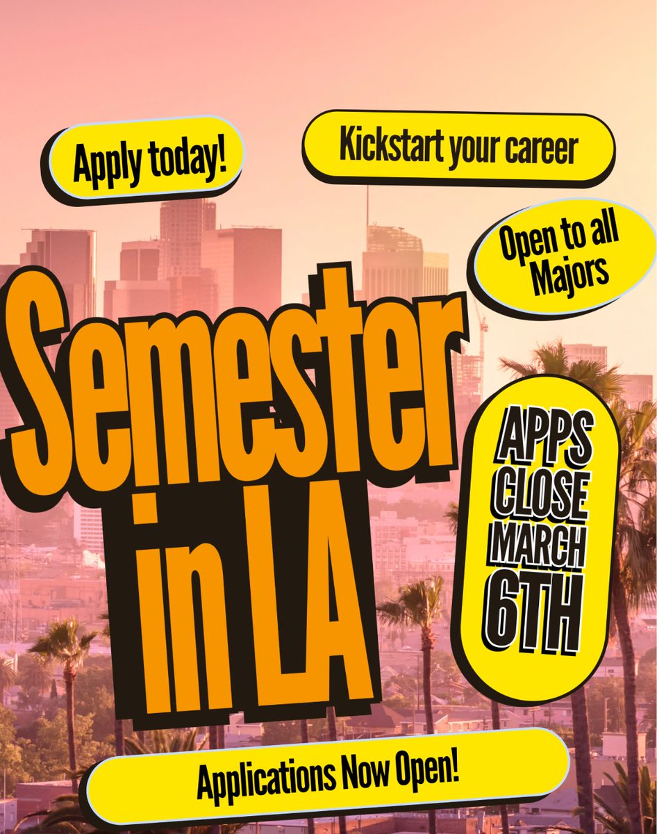 Semester in LA (Columbia College Chicago) tweet media