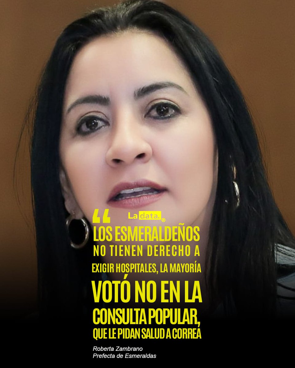 Esto es lo que piensa de los esmeraldeños la prefecta de Esmeraldas Roberta Zambrano.
