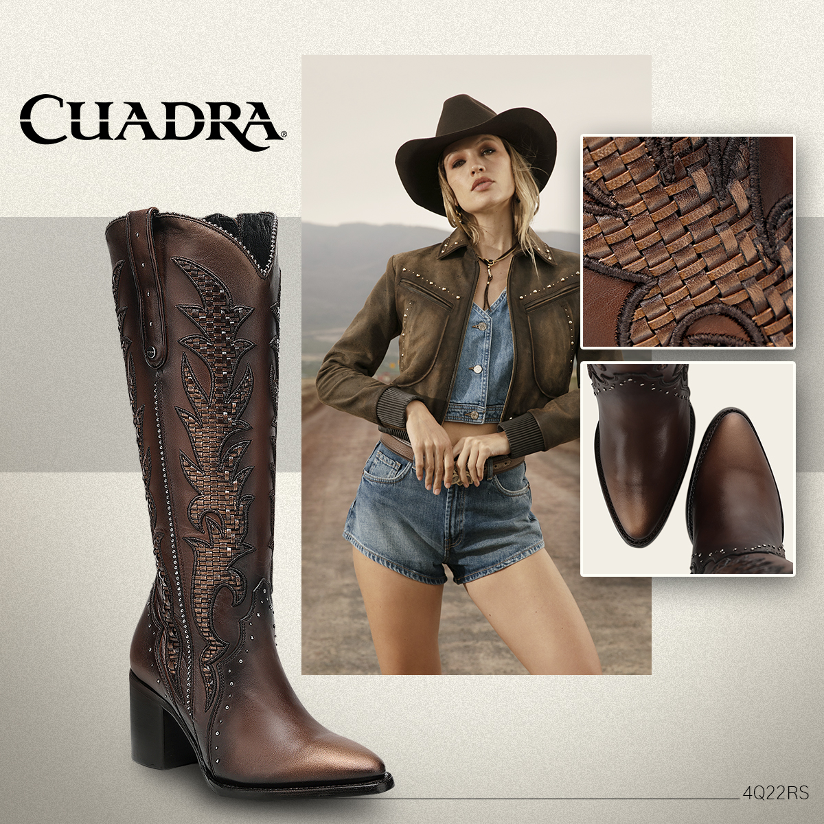 Tradición y estilo se encuentran en una pieza que eleva cualquier look. La esencia western en una interpretación contemporánea.