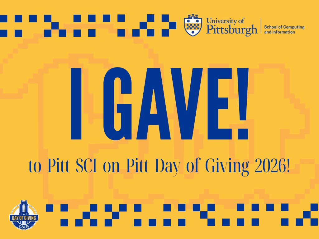 School of Computing and Information tweet media