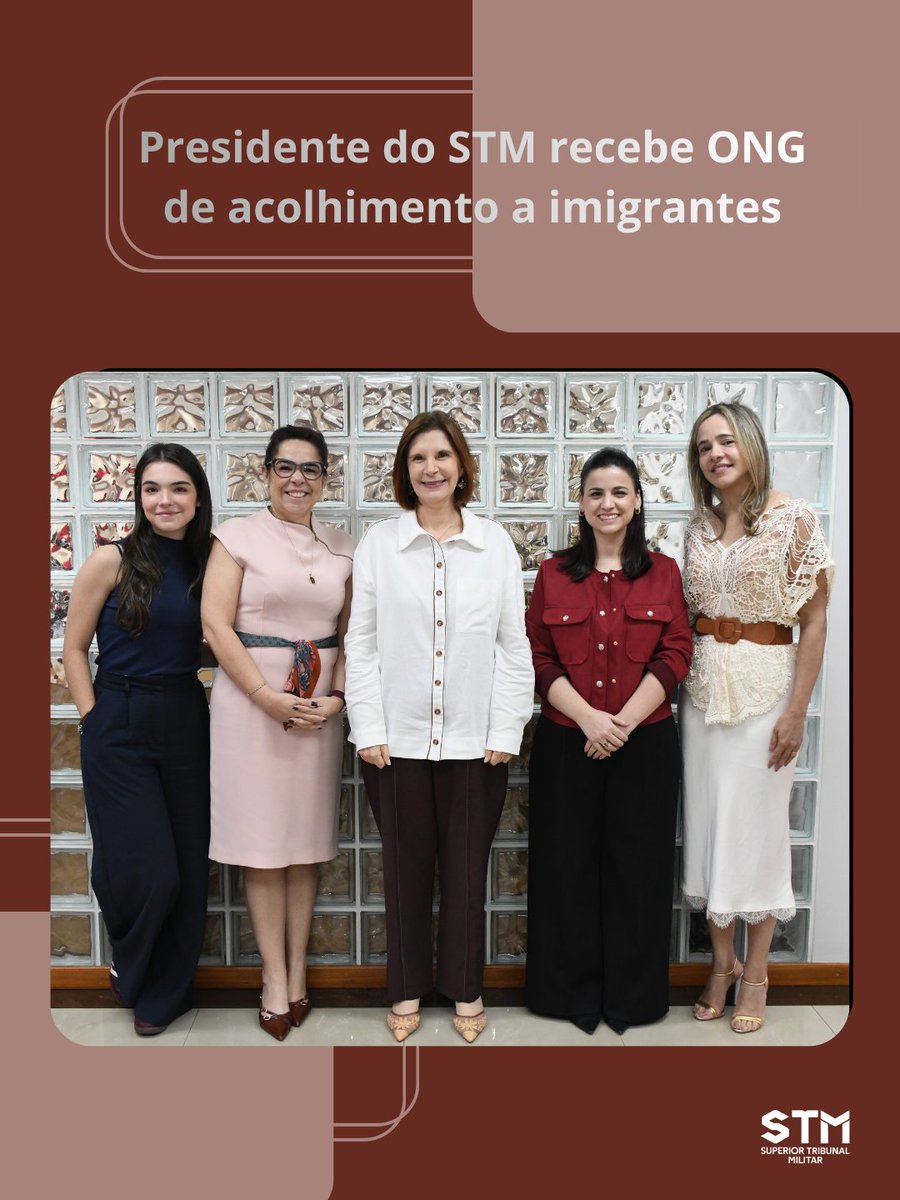 Dirigentes da Panahgah, ONG brasileira comprometida com práticas de acolhimento a imigrantes, estiveram com a ministra-presidente do STM, Maria Elizabeth Rocha, para expor a atual situação de afegãos que receberam visto humanitário no Brasil.

Mais: n9.cl/jyvy0c