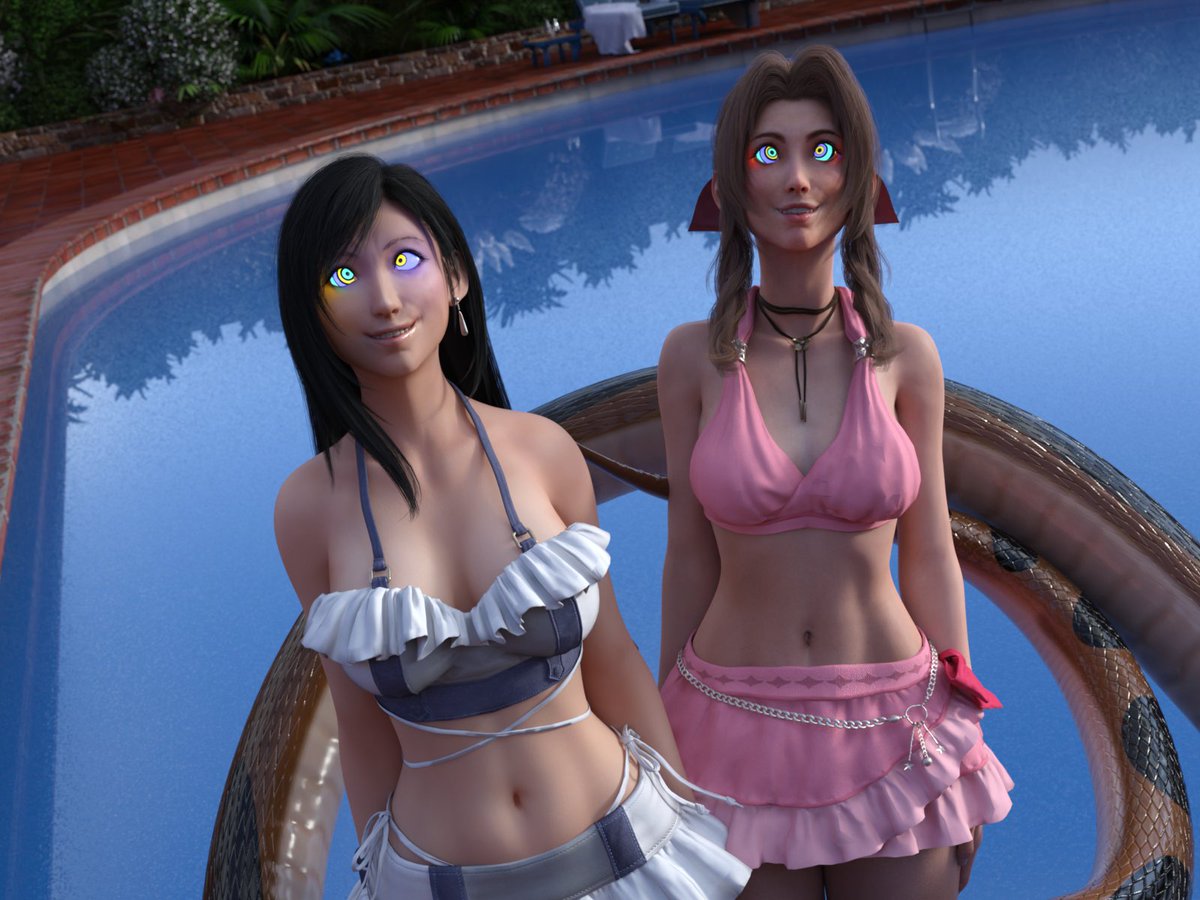 #tifa #aerith #ff7 #hypnosis Aerith wanted Tifa to meet her new friend.