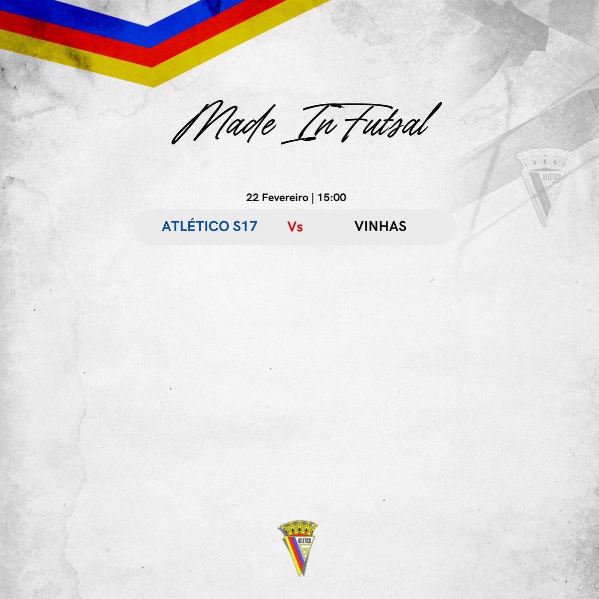 AtleticoCP1942's tweet image. 📆 Agenda #MadeInAtletico  

Os nossos futuros craques vão a jogo! ⚽️🏀

O 𝗙𝗨𝗧𝗨𝗥𝗢 está em 𝗖𝗔𝗦𝗔! 💪

🟡🔴🔵

#sempreatletico 
#ViverLutarVencer