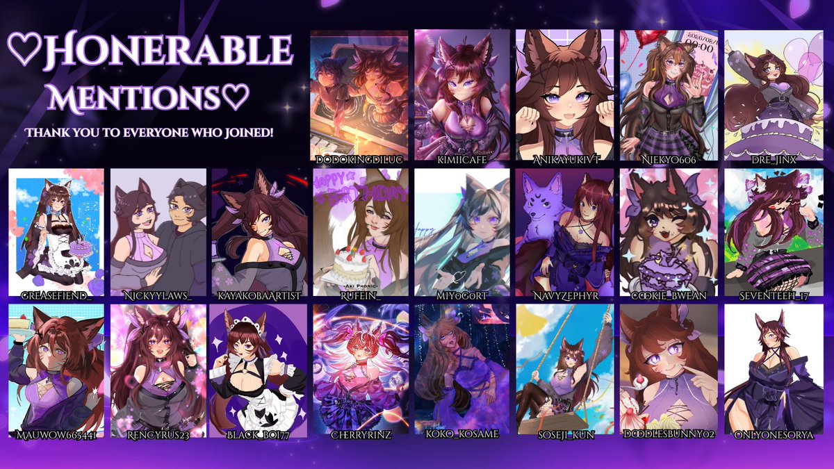 ✨🌸Art Contest Winners 🌸✨
•───────•°•❀•°•───────••
♡ First I want to Thank everyone who joined and participated in this art contest! It truly means so much to me to have received such beautiful art from everyone! 
♡ Here are the winners!