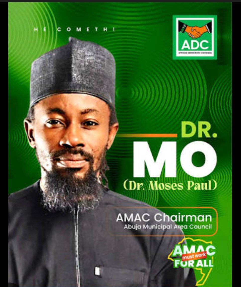 Well Meaning Nigerians And My Fellow Abuja Family, Vote For Our New AMAC Chairman <a href="/Drmopaul/">Dr Mo (Moses Paul)</a> 

With Him On Seat, Abuja Will Be In Safe Hands.✍️🔥🔥🔥🔥🔥🔥