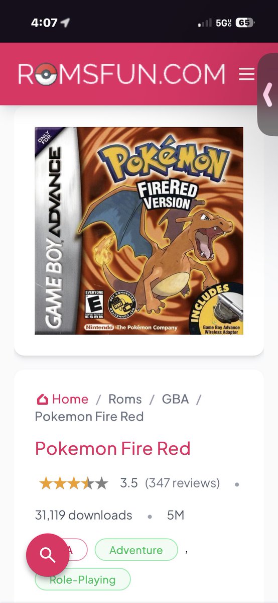 LeanWinchester's tweet image. “Jarvis, google pokemon fire red rom”