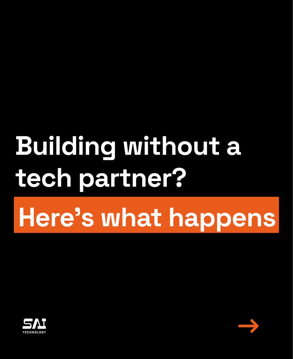 saitechnology_'s tweet photo. Did you launch your product with or without a technology partner?

Most startups launch fast without a technical partner — and that’s usually where expensive mistakes begin.
 Partner with @saitechnology_ let’s build it right from the start. https://t.co/JChm3teQDP