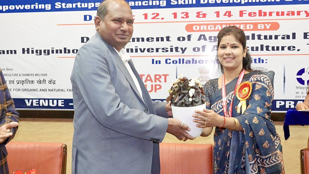 johnrobinsonind's tweet photo. Agriculture Advisory 2026, honoured as the Special Guest Speaker in the University of #Shuats at #Prayagraj  #UP_india #ICAR_International_Conclave
Transforming Indian agriculture for #Viksit_Bharat_2047: fostering innovation through startup empowerment, advancing skill development initiatives, and promoting agripreneurship among youth to ensure sustainable growth and global competitiveness.