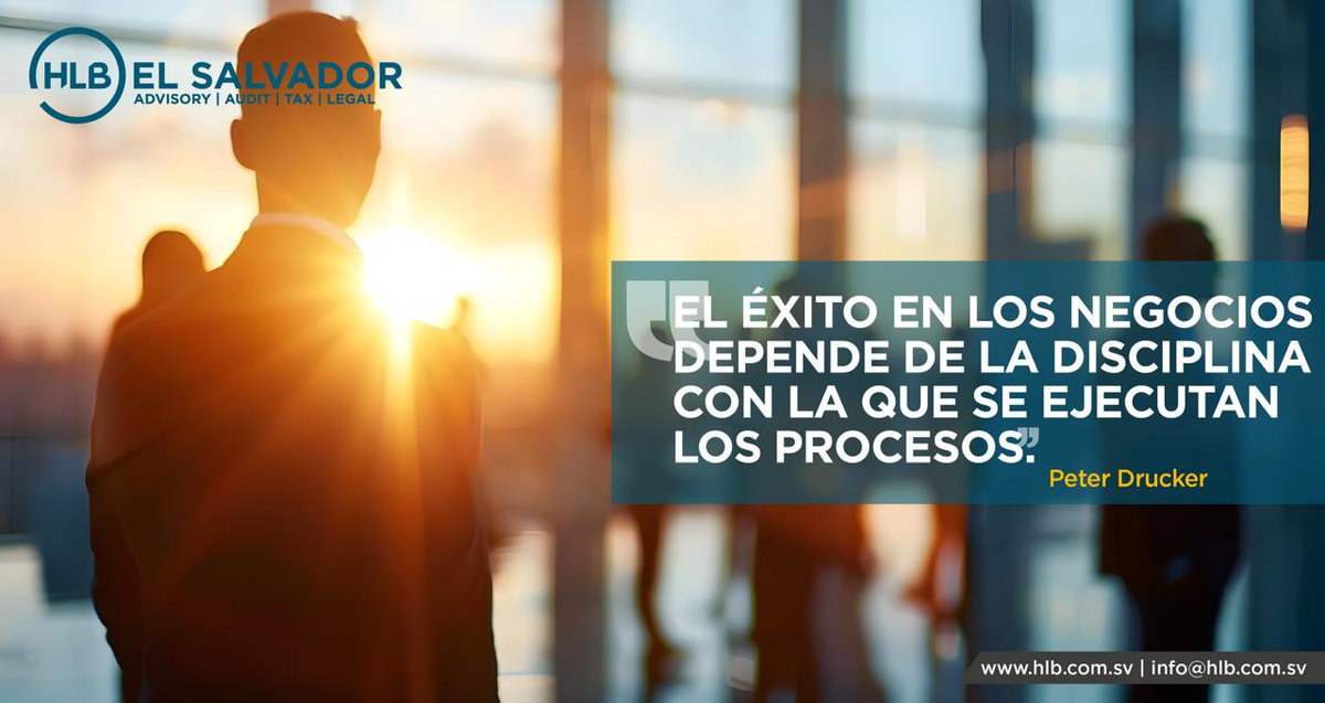 👉 El crecimiento no depende solo de grandes ideas, sino de la disciplina diaria en cada proceso.

Las empresas sólidas construyen su éxito con orden, control y visión estratégica.

📩 Asesórese con expertos
info@hlb.com.sv
📞 2133 - 3999