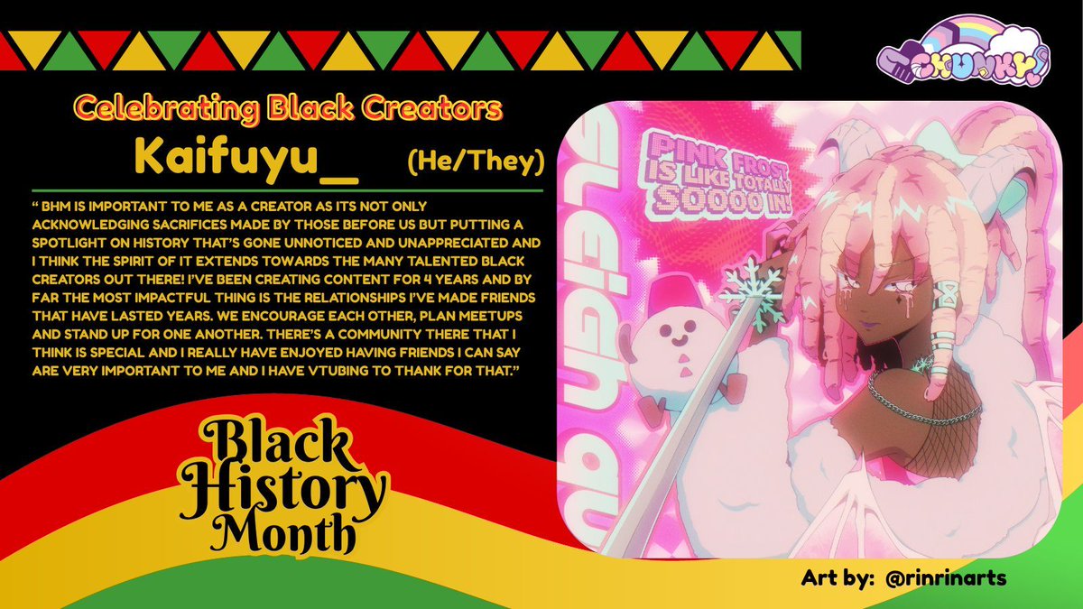 ⚫️ 🔴 🟡 🟢 𝐵𝓁𝒶𝒸𝓀 𝐻𝒾𝓈𝓉𝑜𝓇𝓎 𝑀𝑜𝓃𝓉𝒽 Day 20⚫️ 🔴 🟡 🟢 

Are you ready for the pink ice demon <a href="/Kaifuyu_/">Kai❄️🩷</a> ?