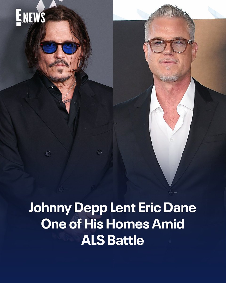 enews's tweet photo. Eric Dane had one less thing to worry about amid his ALS battle thanks to Johnny Depp. https://t.co/MB92sn7gem https://t.co/K9ZXinTEt9