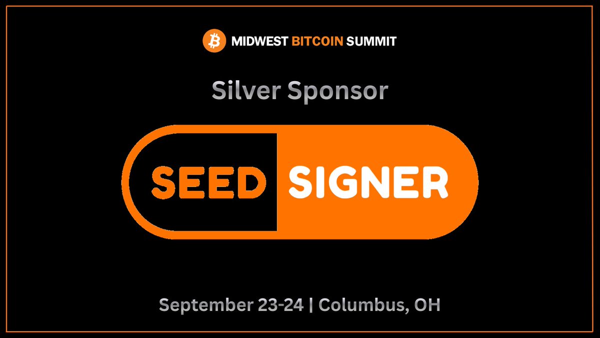 SPONSOR: SeedSigner

Build your own air-gapped Bitcoin signing device. Open source. Under $50 in parts.
No company holds your keys. No firmware updates you can't audit. Just sovereignty you assembled yourself.
That's the kind of builder MBS exists for.

midwestbtc.com/sponsors