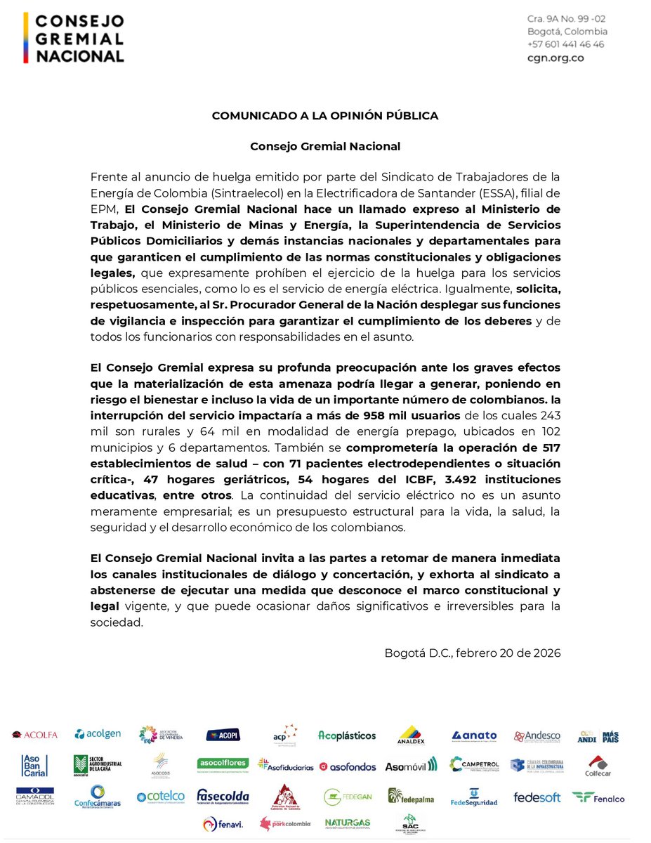 Consejo Gremial tweet media